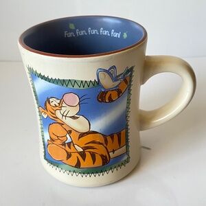Disney Winnie the Pooh Tiger And Butterfly Mug Vintage